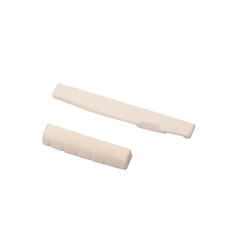 

B48B-Сменный набор для акустической гитары, концевые штифты для моста из черного дерева, костяное седло, гайка и детали деревянного моста