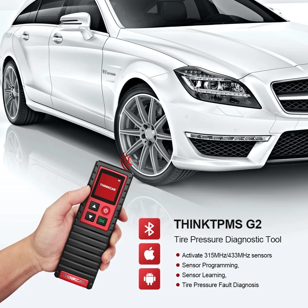 THINKCAR THINKTPMS G2 TPMS Car Tire Pressure Diagnosis Tool Car Tire Pressure Diagnostic Tool Autimotive TPMS Sensor Programming