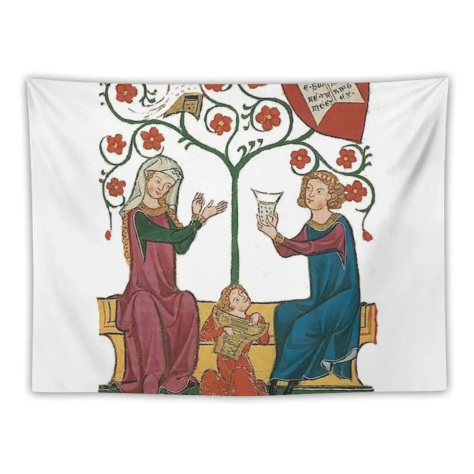 Medieval Love poem Tapestry Funny Aesthetic Room Decoration On The Wall Cute Room Things Tapestry