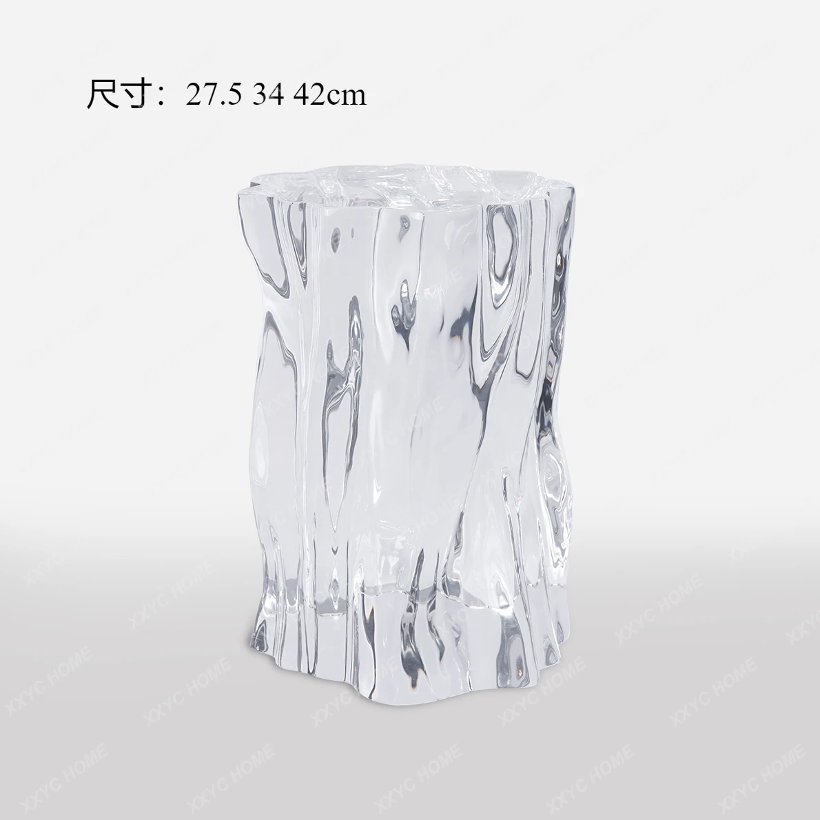 Acrylic platinum crystal transparent pier non-epoxy resin crystal stool premium tea stool corner few