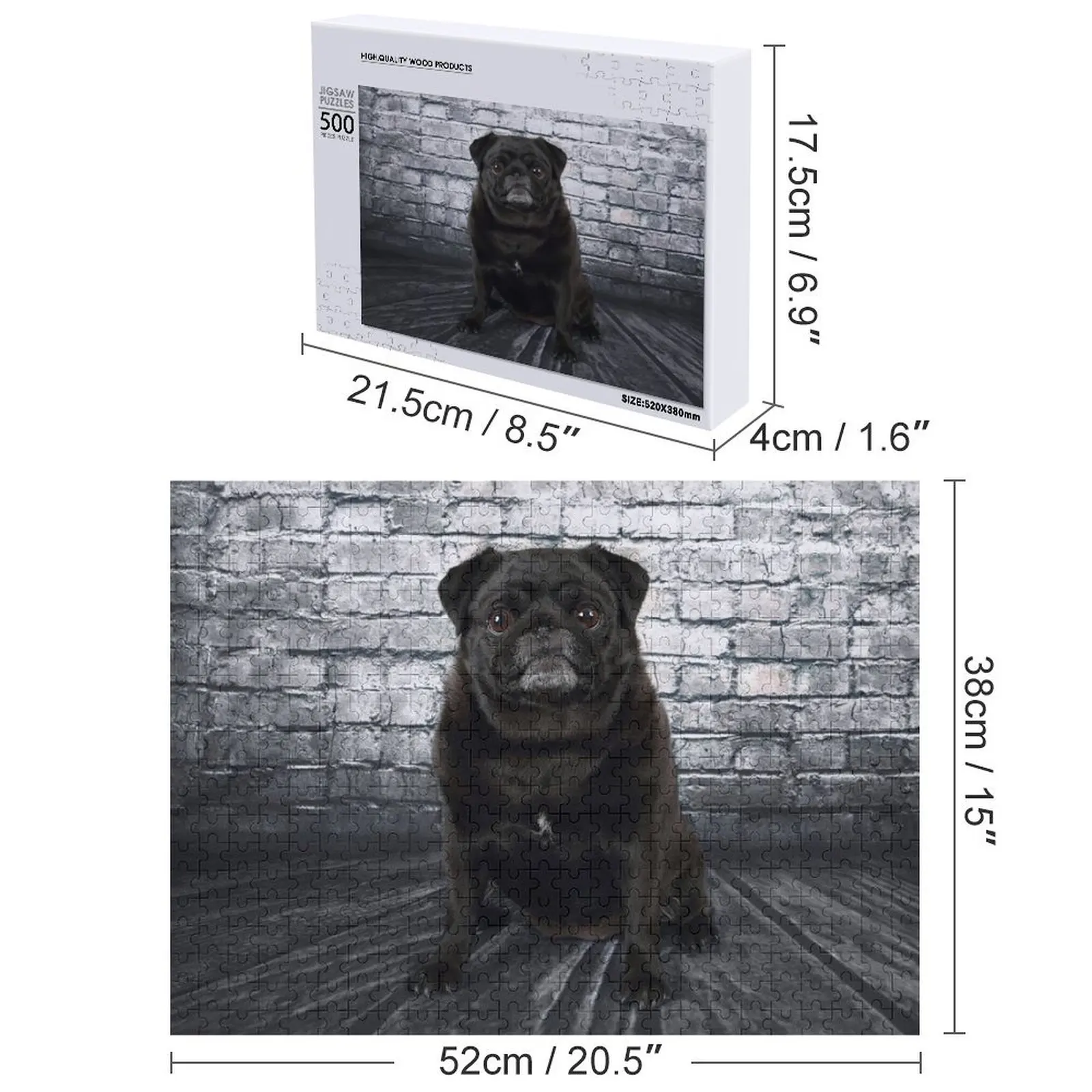 لغز الصور المقطوعة على جدار الصلصال والطوب الأسود مخصص للأطفال هدية شخصية للأطفال لعبة أطفال ألغاز ألعاب عيد الميلاد