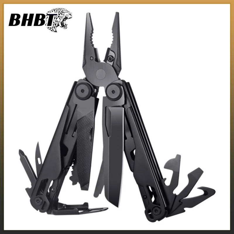 BHBT 15 In 1 EDC Multi Tool Pliers Folding Knife Tactical Hoxagon Wrench Saw Pocket Camping Survival Multitool Hand Tools