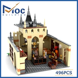 MOC 빌딩 블록 클래식 영화 시리즈 장면 사무실 건축 모델, DIY 조립 벽돌 컬렉션 장난감, 창의적인 크리스마스 선물