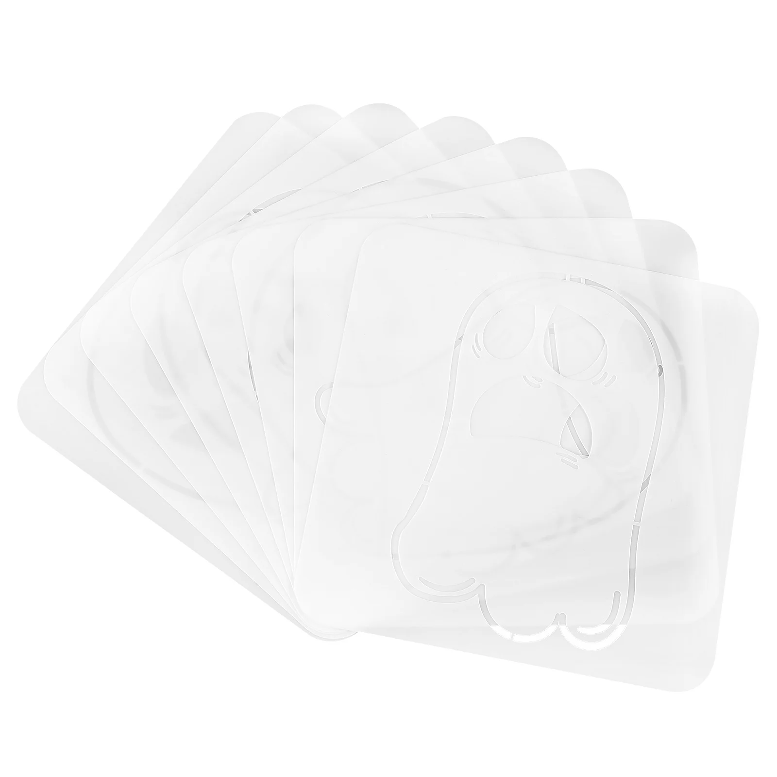 

8Pcs Halloween Spraying Stencils Ghost Templates for DIY Crafts Wall Decor Furniture and Wood Signs Halloween Stencil