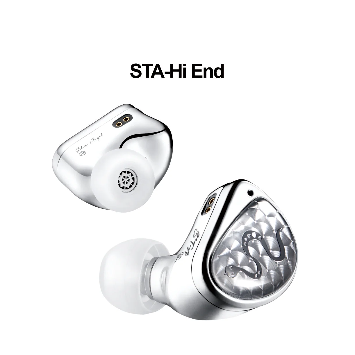 EarAcoustic Audio STA-Hi End IEM HiFi In-Ear bedrade oordopjes met 10 mm dubbele-magneet-beryllium-driver en 6 mm composietmembraan.