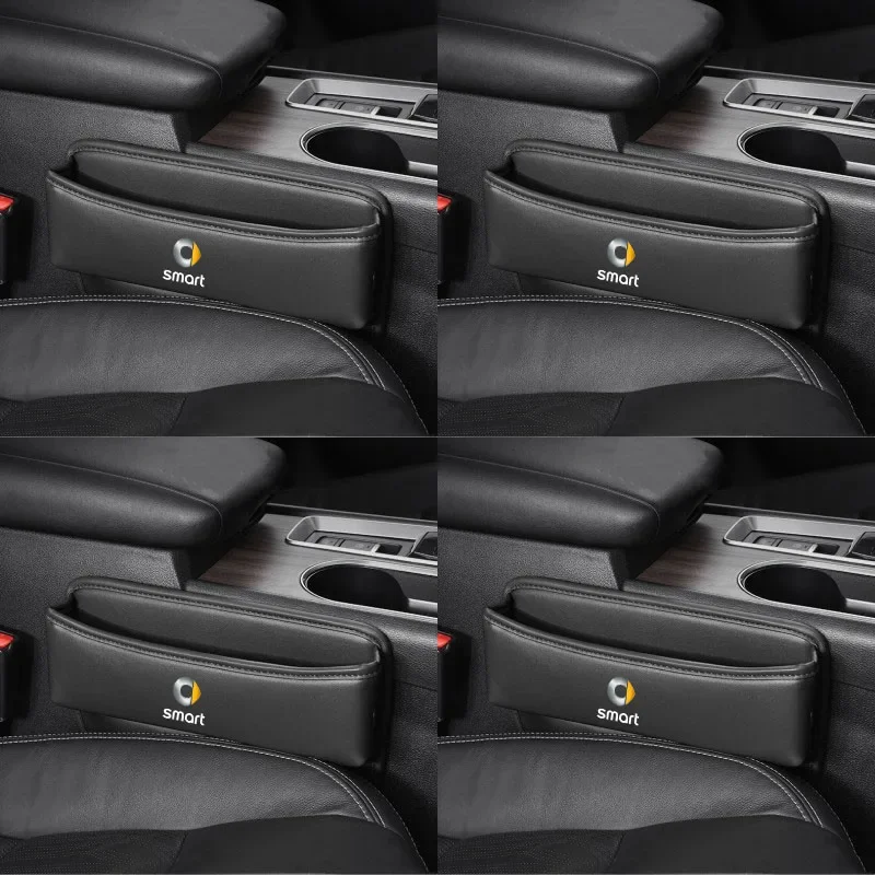 Multifunction Car Seat Gap Organizer Seat Crevice Slot Storage Box for Smart Eq Fortwo Forfour 453 451 452 450 454 Roadster Car