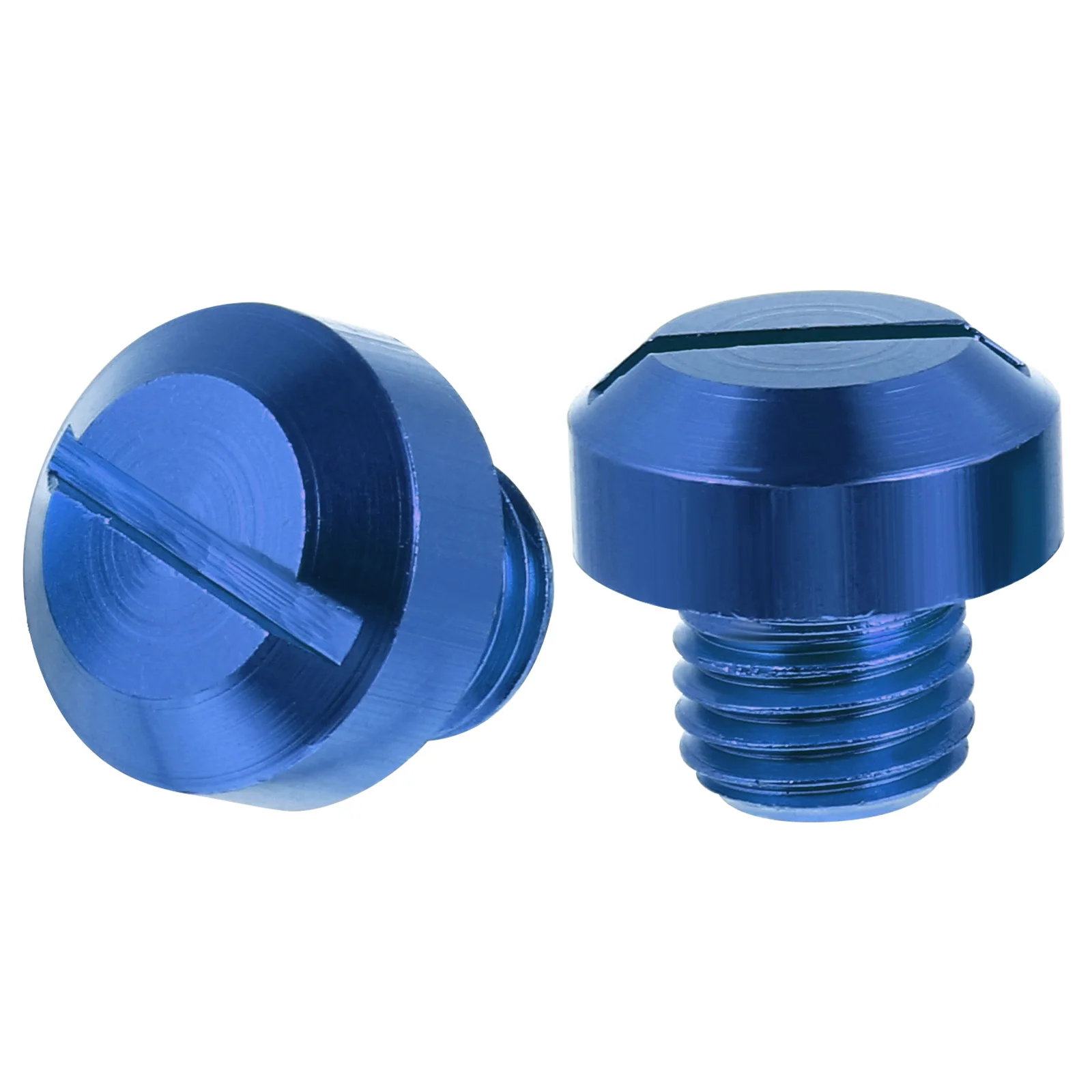 

2pcs Blue Mirror Hole Screws Plugs Caps Rearview Motorcycle Mirror Blanking Plugs Universal Dust Protection Style Accessories