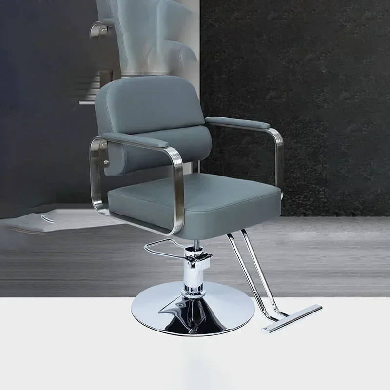 

Luxury Men Luxury Barber Chair Support Upmarket Comfortable Classic Chair Foot Rest Beauty Sillas De Peluqueria Salon Furniture
