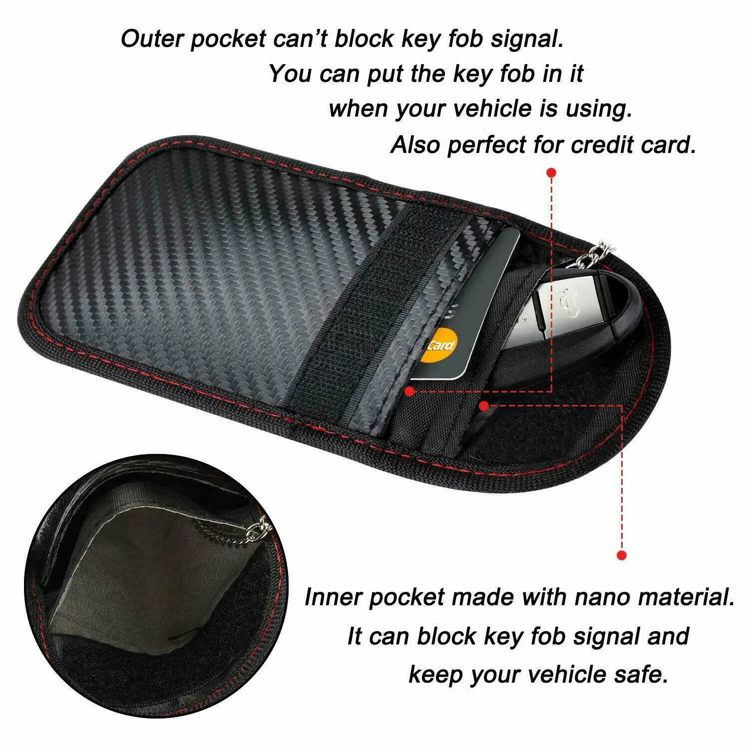 New RFID Faraday Box Anti Theft Fob Protector Radiation-proof Mobile Phone Box Car Keyless Signal Blocker Security