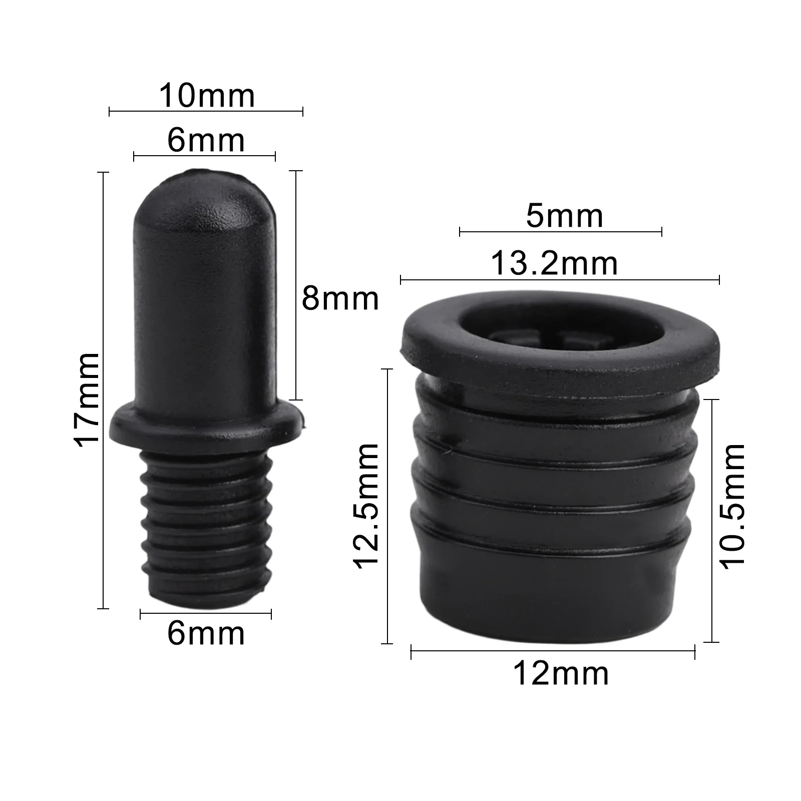 10PCS  Audio Speaker Buckles Plastic Ball Socket Type Grill Speaker Guides Peg Kit Fastener Screw Part Replacement Snap Buttoon