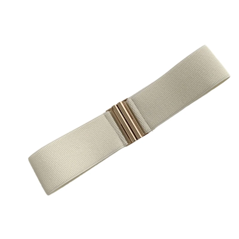 Slimming Elastic Waistband For Women Practical Alloy Buckles Daily Wear Black Y166