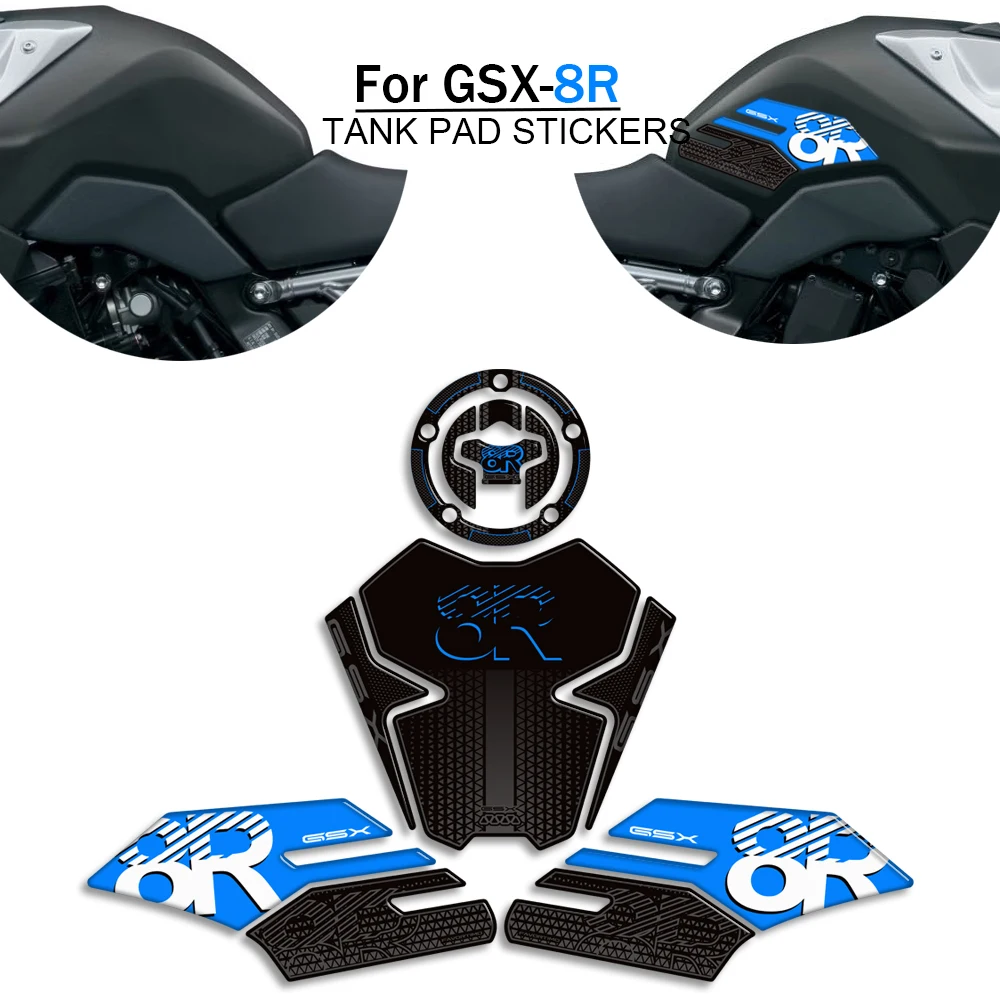 

For Suzuki GSX 8R GSX-8R GSX8R 2023 2024 3D Motorcycle Accessories 3D Epoxy Resin Sticker protection decal stickers kit