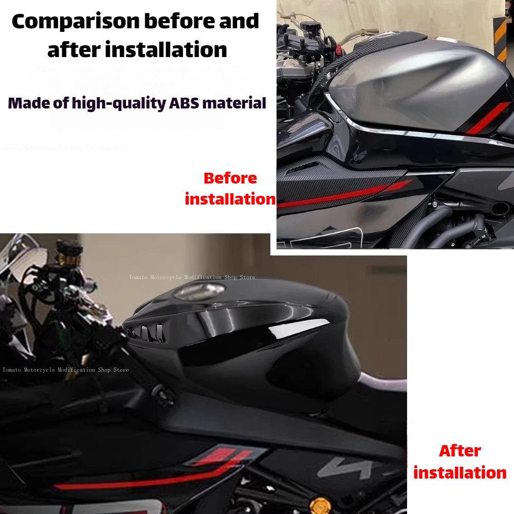 for cfmoto 450SR 450SS Modification Racing Fuel Tank Cover, Raised Fuel Tank Cap, High Fuel Tank Cover Fairing Accessories