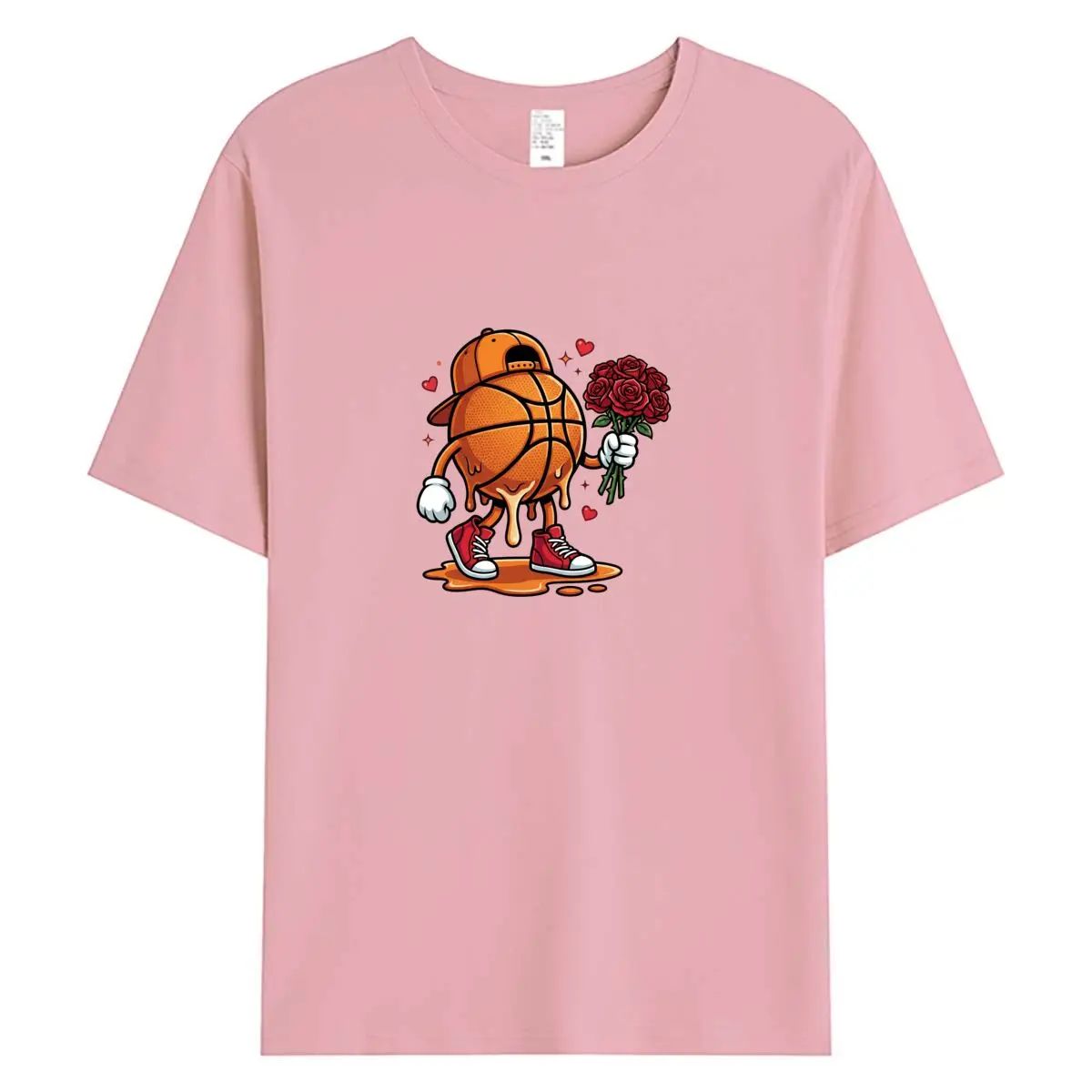 

Women's Valentine's Day T-Shirt XOXO Crochet Heart Bow Print Short Sleeve Casual Cotton Top