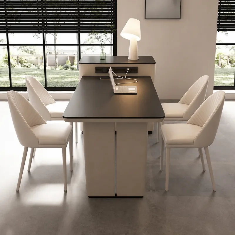 Premium Simple Island Dining Table Integrated Household Retractable Rock Slab Guide Table Restaurant Kitchen Island Table
