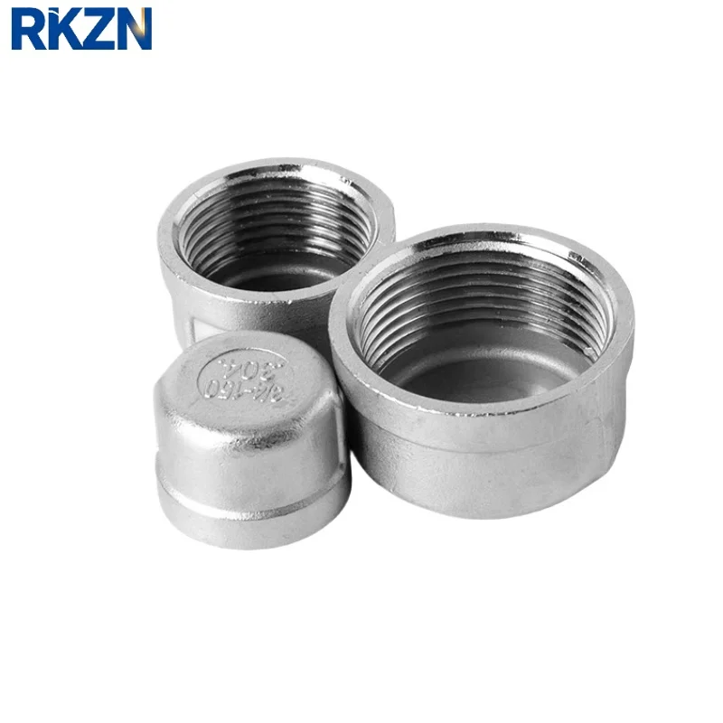 NPT Female Thread End Cap 201 304 316 Stainless Steel Pipe Fitting for Water Gas 1/8