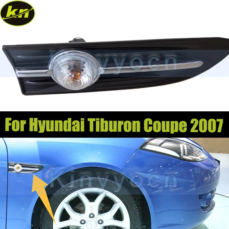

Front Bumper Side Marker Lamp Turn Signal For Hyundai Tiburon Coupe 2007 Fender Side Marker Light Indicator