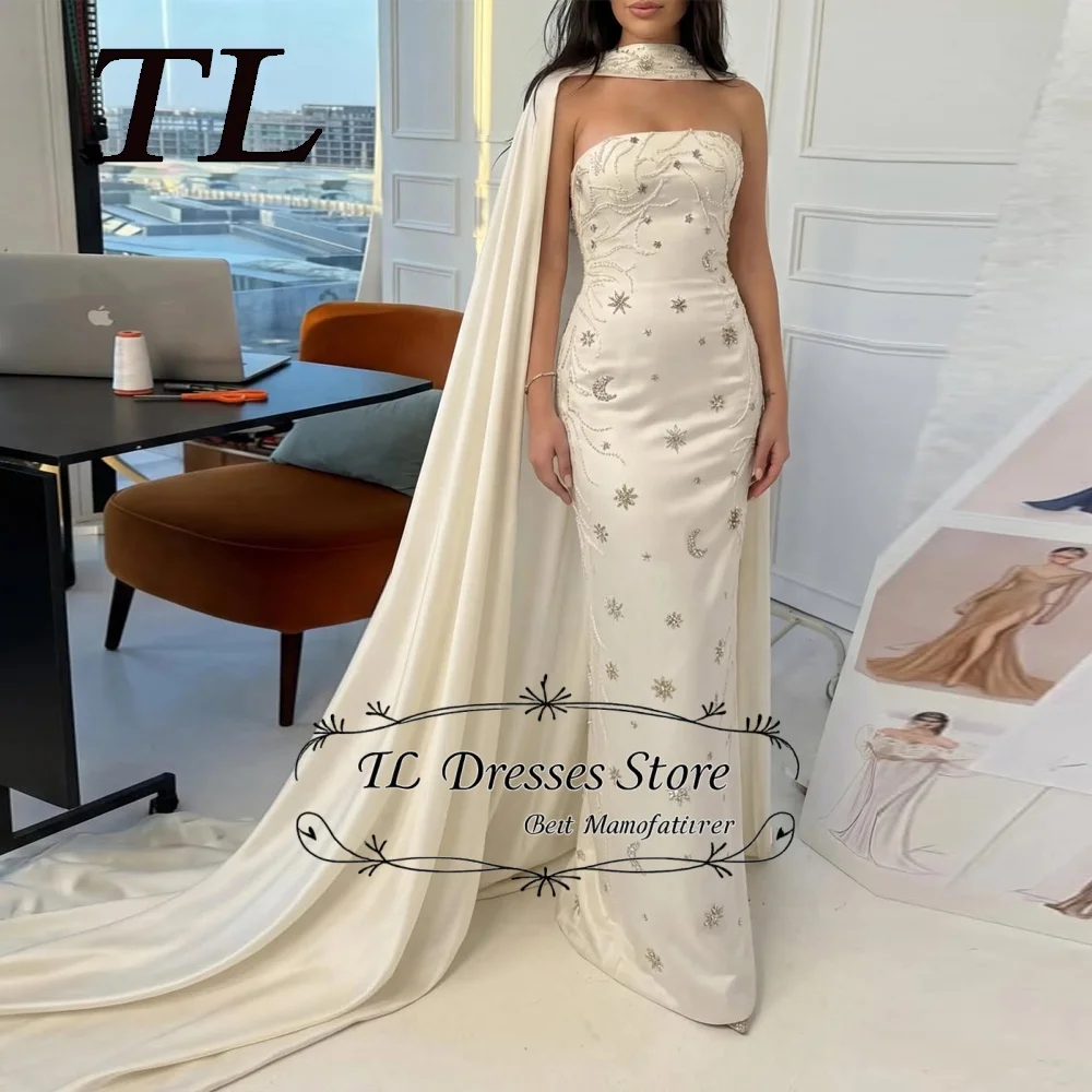 

TL Elegant Luxury Formal Dress Crystals Long Dresses Party Gowns Satin Gown Ball Gown Dress Prom Customized 2026