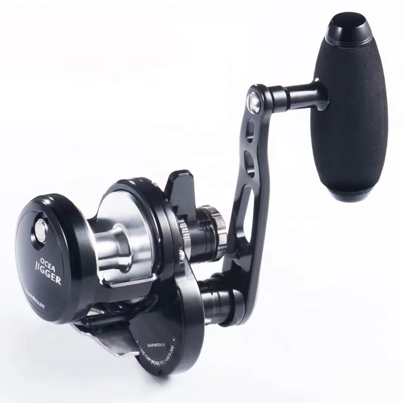 

2024 Ocean Boat Fishing 24kgs Drag Power Overhead Sea Fishing Reel Metal Lurekiller Jigger Slow Jigging Reels