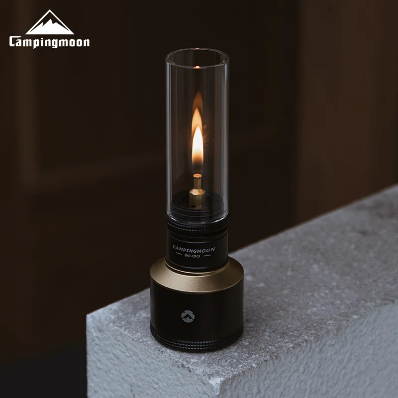 Campingmoon T-1D15 Gaslampen-Set Tragbare Kleine Glasröhren-Laterne Leeres Tank-Set in Box – Detail 5