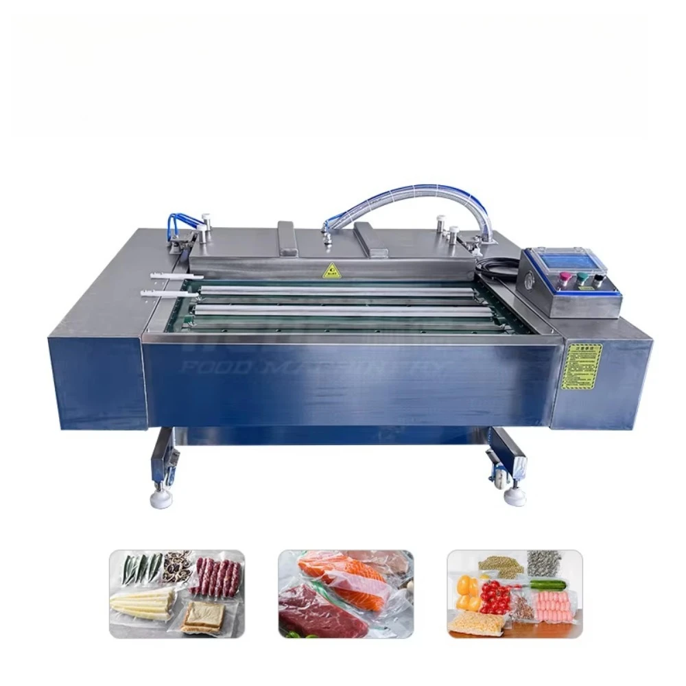 Rolling Vacuum Packaging Machine Continuous Fully Automatic Packaging Equipment Commercial Food Vacuum Sealer