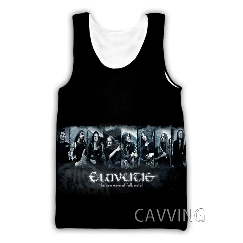 CAVVING 3D Printed  ELUVEITIE  Band  Tank Tops Harajuku Vest  Summer Undershirt Shirts Streetwear for Men/women