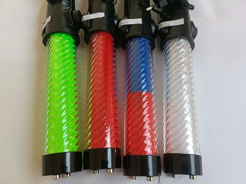 30cm Built-in Rechargeable Multi-function LED Traffic Rod Warning Light Whistle Magnet Hook Buzzer Road Congestion Relief Tools