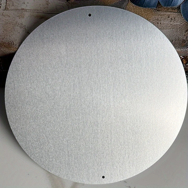 لوحة لافتة معدنية مسطحة 2D، قطعة واحدة مفتوحة 2D، لافتة معدنية مستديرة لبار شاي القهوة العتيق - 7.8 بوصة × 7.8 بوصة | ديكور حائط متين #4