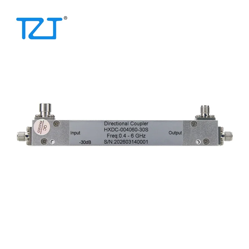 TZT HXDC-004060-30S 0.4-6GHz 30dB 30W RF Microwave Directional Coupler with SMA Female Connector