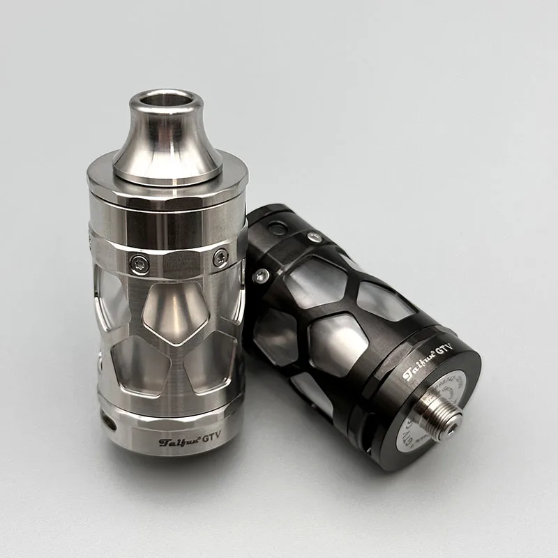 Vape Taifun GTV RTA Atomizador 25mm 6ml Bobina única Tanque 316ss reconstruible Vape Vaporizador VS Taifun GTR RTA