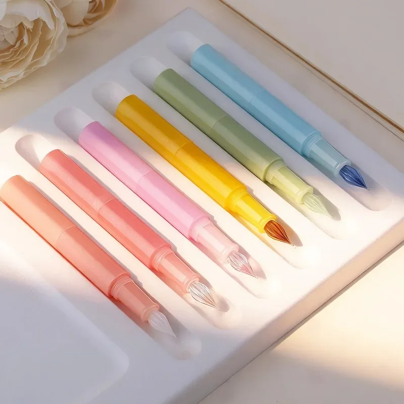 

New MAJOHN New Maru Color 2nd Generation Candy Color Mini Dip Pen Art Girl Cute Style Notebook Writing Practice Pen