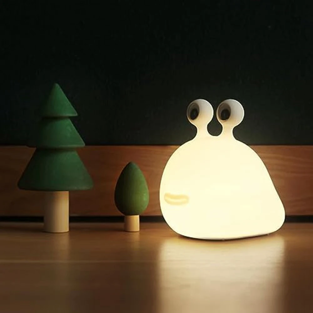 Cartoon Bug Slug, Touch Desktop USB Animal Night Lamp, con cavo dati
