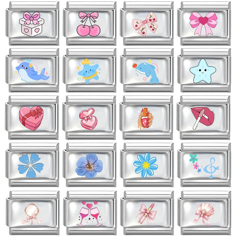 УФ-браслет-из-нержавеющей-стали-с-синими-и-розовыми-цветами-подвеской-бабочкой-и-итальянскими-звеньями-9-мм-для-женщин-для-изготовления-украшений-своими-руками-подарки