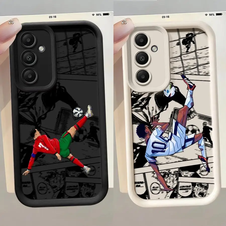 Fußball Sport Anime Coole Handyhülle für Samsung Galaxy A17 A07 A06 A26 A16 A06 A35 A55 A25 A05s A15 A54 A34 A36 A24 4G 5G Soft