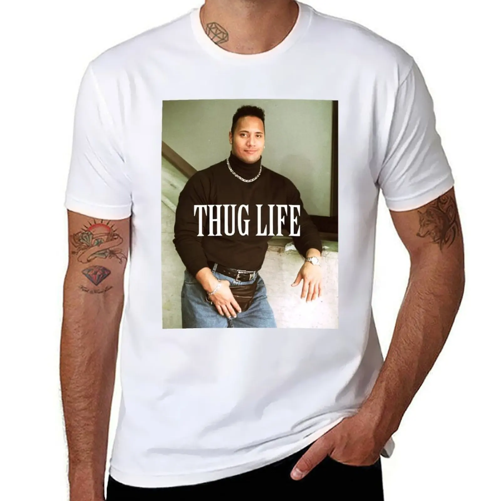 

Throwback - Dwayne Johnson T-Shirt man t shirt luxury funny t shirts dark humor T-Shirt