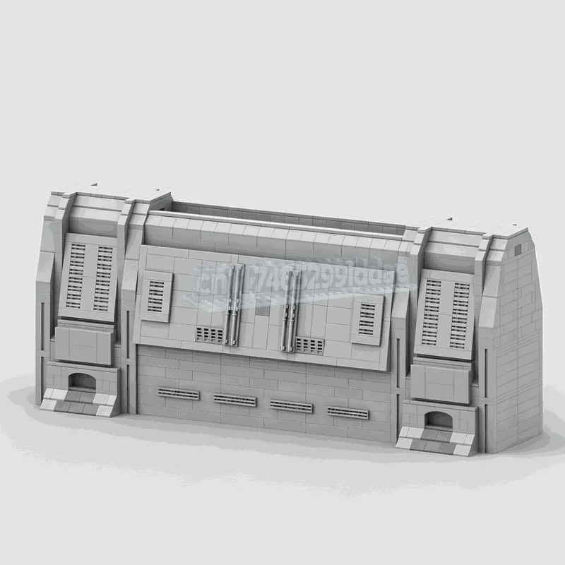 2118PCS MOC Empire Base Defense Wall Model Custom Puzzle Creative Assembly Sci-Fi Architecture Building Blocks Collection Gift
