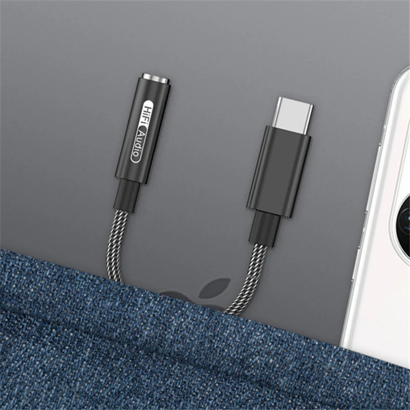 Усилитель для наушников CX31993, Hi-Fi, DAC, USB Тип C на разъем 3,5 мм, аудиоадаптер, цифровой декодер для iPhone 15 серии SAMSUNG S23