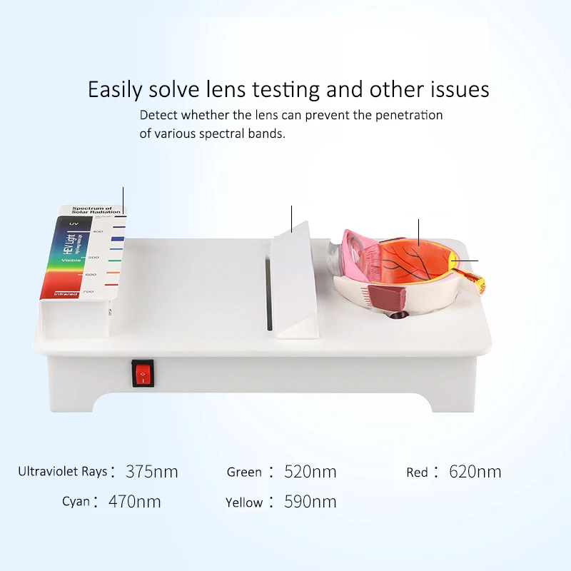 Lens Test Machine BR-LT828 Blue Light Tester UV420 Cut Lens Test Machine Optical Equipment