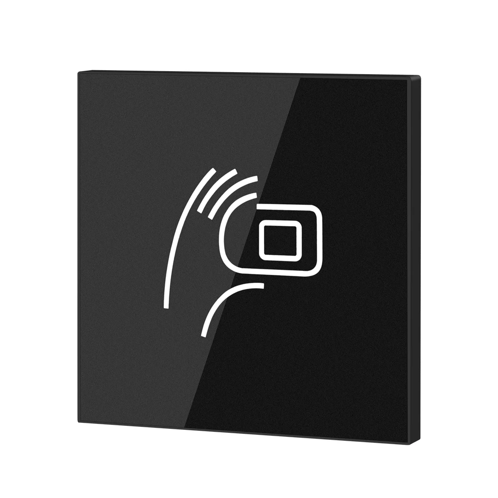 IP66 مقاوم للماء ثنائي التردد يجاند قارئ بطاقات التعريف بالإشارات الراديوية 125 كيلو هرتز + 13.56 ميجا هرتز WG26/34 لوحة المفاتيح الناتج لوحة الترا سليم 8 مللي متر الخلفية