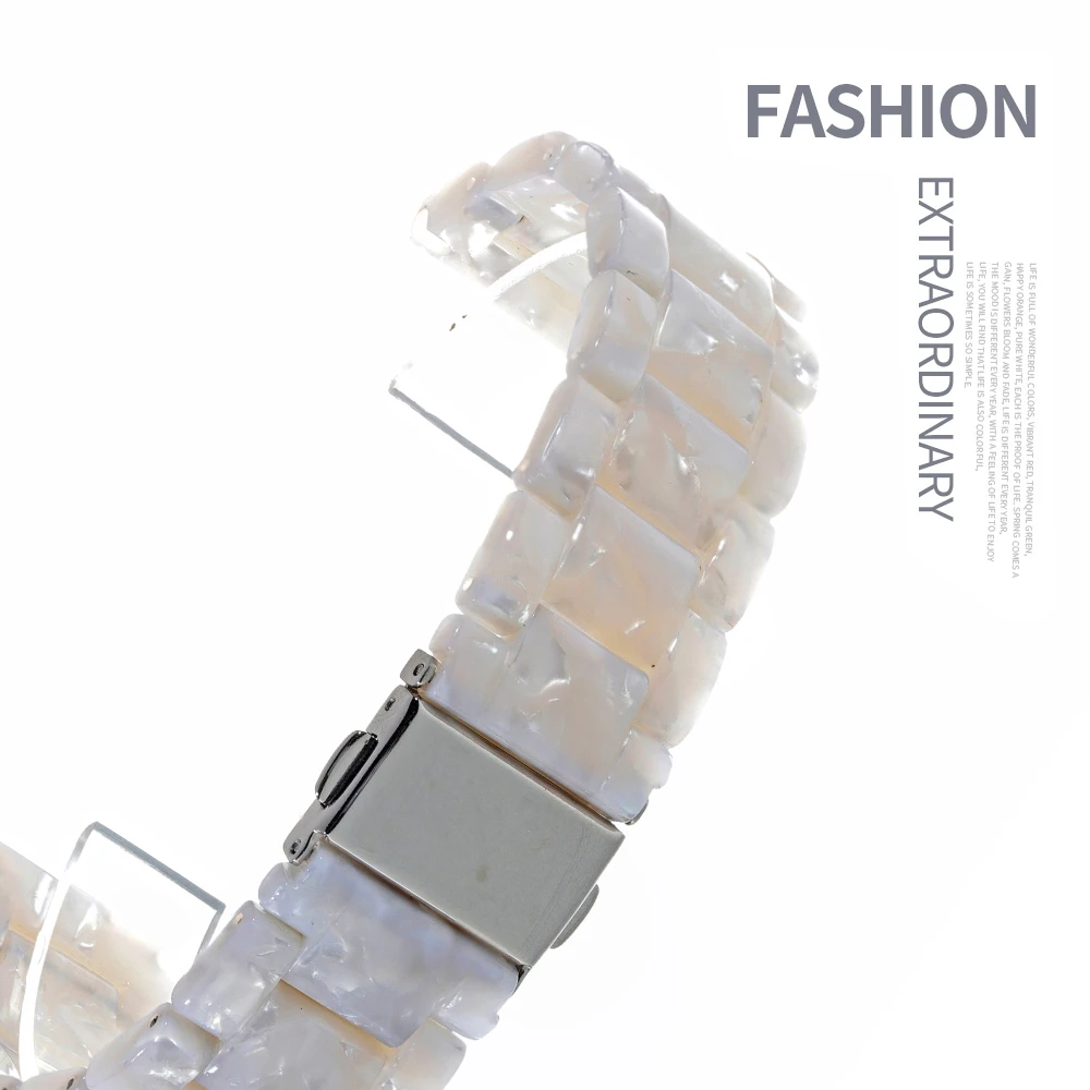 20mm 22mm Resin Watch Band for Samsung Galaxy Watch 3/4/5/Active 2/Gear S3 Bracelet Wristband for Huawei Watch 3/GT2/Amazfit GTR