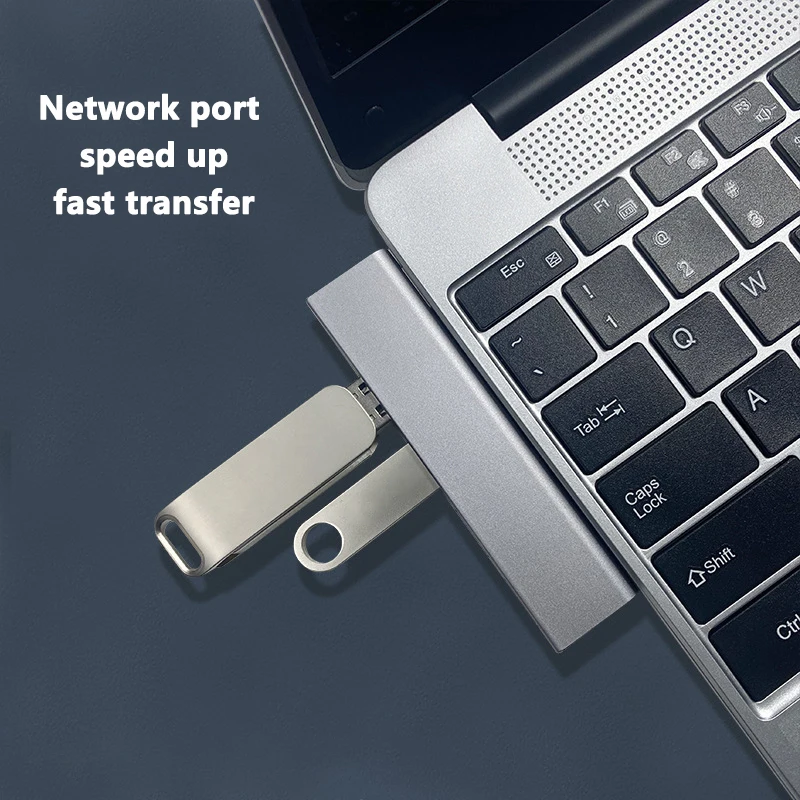 

Концентратор USB3.0 4 в 1, 4 порта, расширенный разъем, тонкий портативный разветвитель USB PD, аксессуары для ПК, компьютера, ноутбука