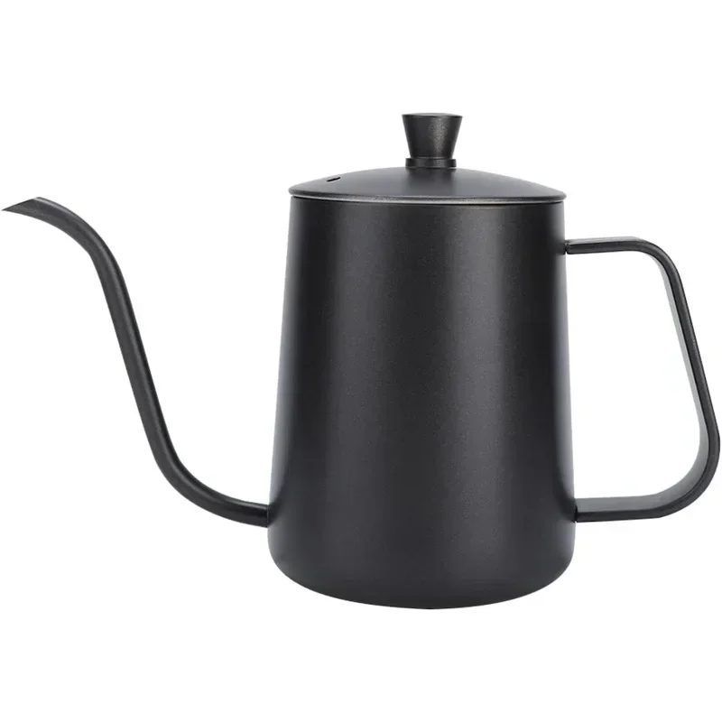 350/600ML Stainless Steel Drip Kettle Swan Neck Thin Mouth Pot Non-stick Coating Food Grade Gooseneck Drip Kettle Coffee Tea Pot