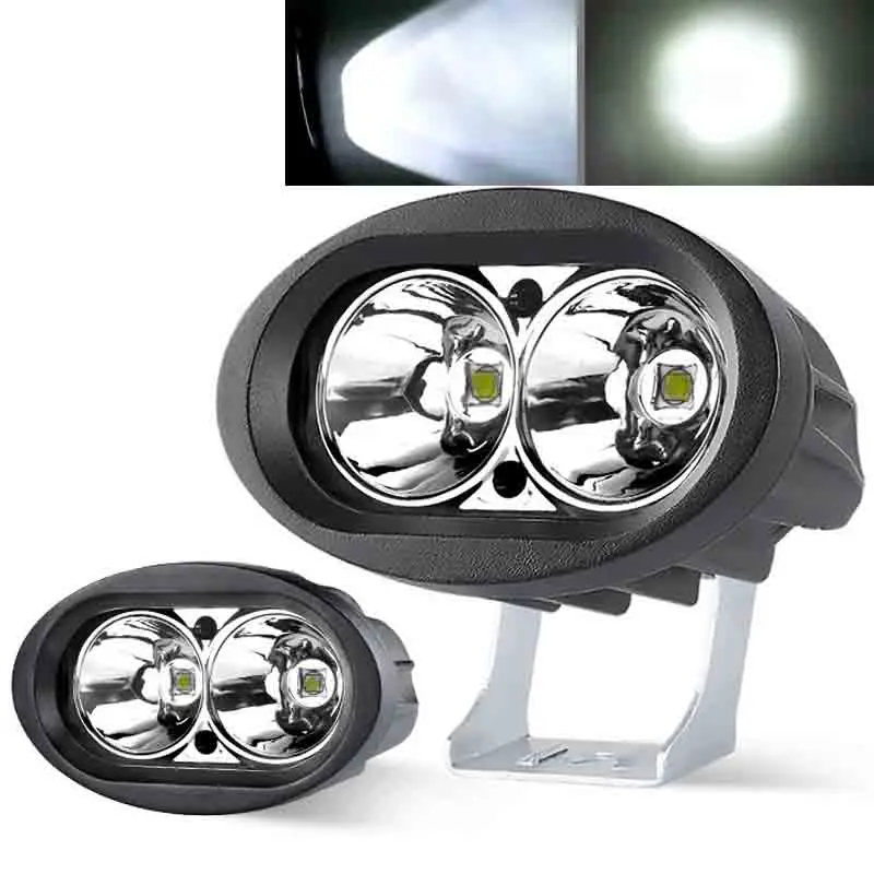 12V 24V Automotive Oval Dual 40W LED Work Light Off-Road for SUV ATV Truck Boat 4x4 Motorcycle ﻿