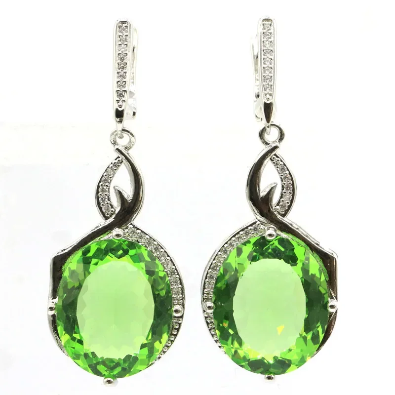 14g 925 SOLID STERLING SILVER Customized Earrings Fancy Tsavorite Spinel Sapphire Citrine Violet Topaz Mystic Topaz Rhodolite