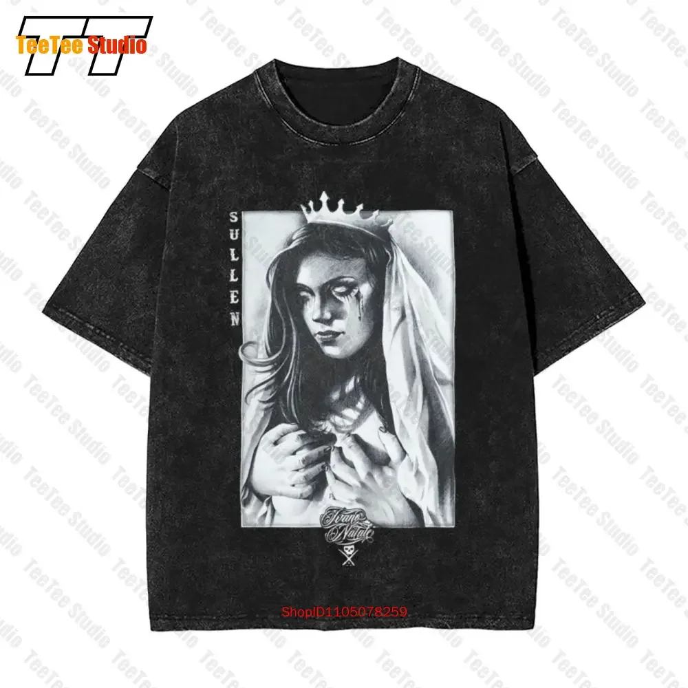 Sullen Ivano Queen Apparel Tattooed Vintage Oversized T-Shirt R1AU