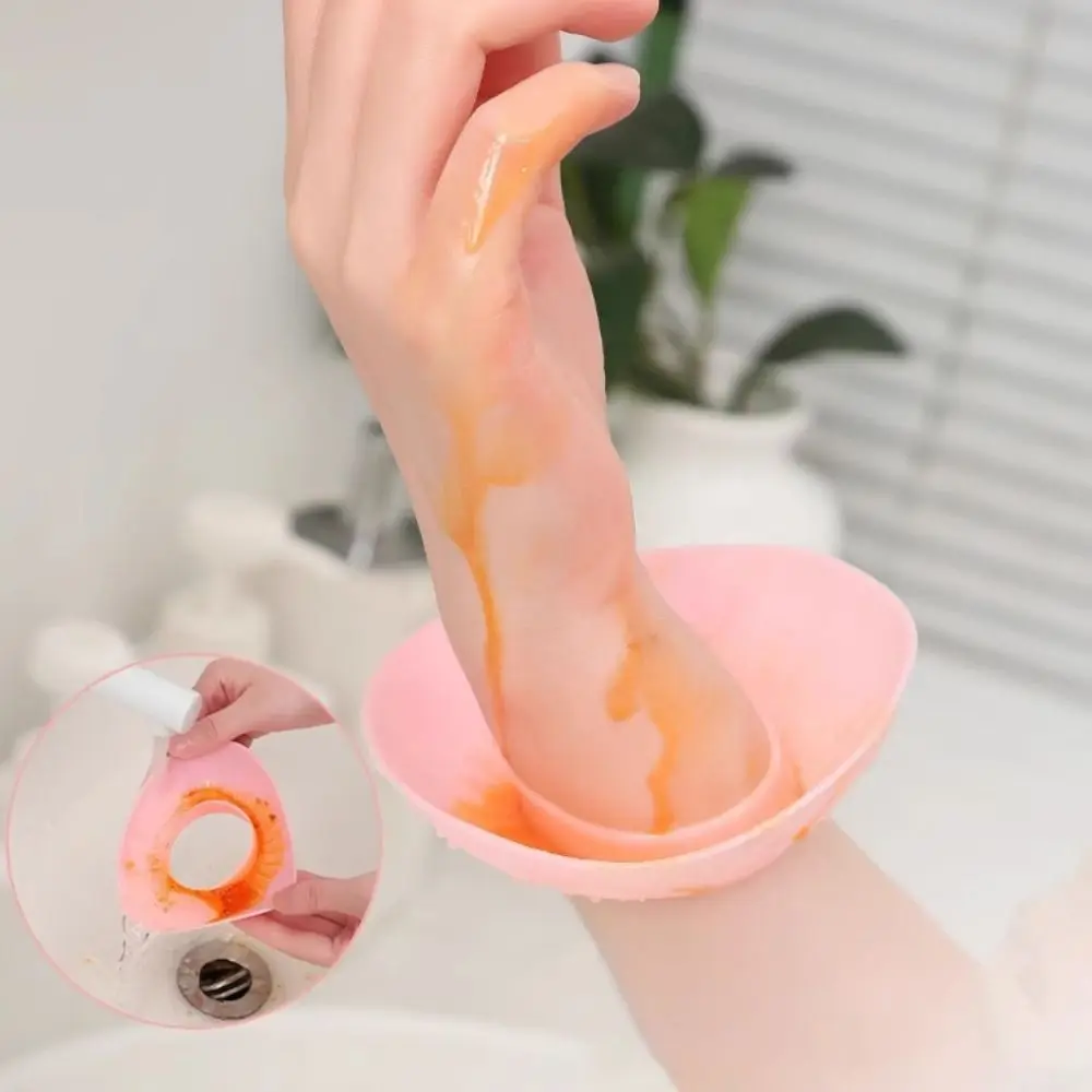 1 Pair Practical Anti-Splash Face Wash Wristbands Waterproof Soft Wrist Washing Belt Silicone Washing Wrist Strap Kitchen