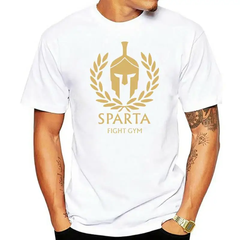 Herren T-Shirt Sparta Fight Gymer I  I Fun I Lustig Bis3XL Short Sleeve Hip Hop Tee T Shirt Top Tee  Cartoon Character