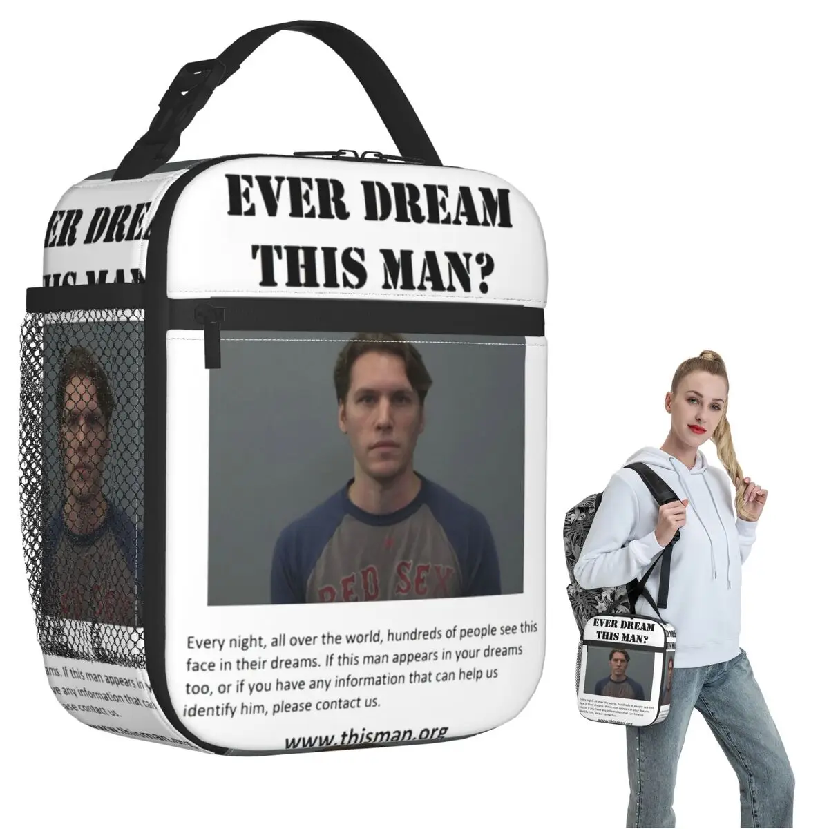 

Сумка-ланчбокс Ever Dream This Jerma с термоизоляцией для женщин и детей, портативная термосумка для еды