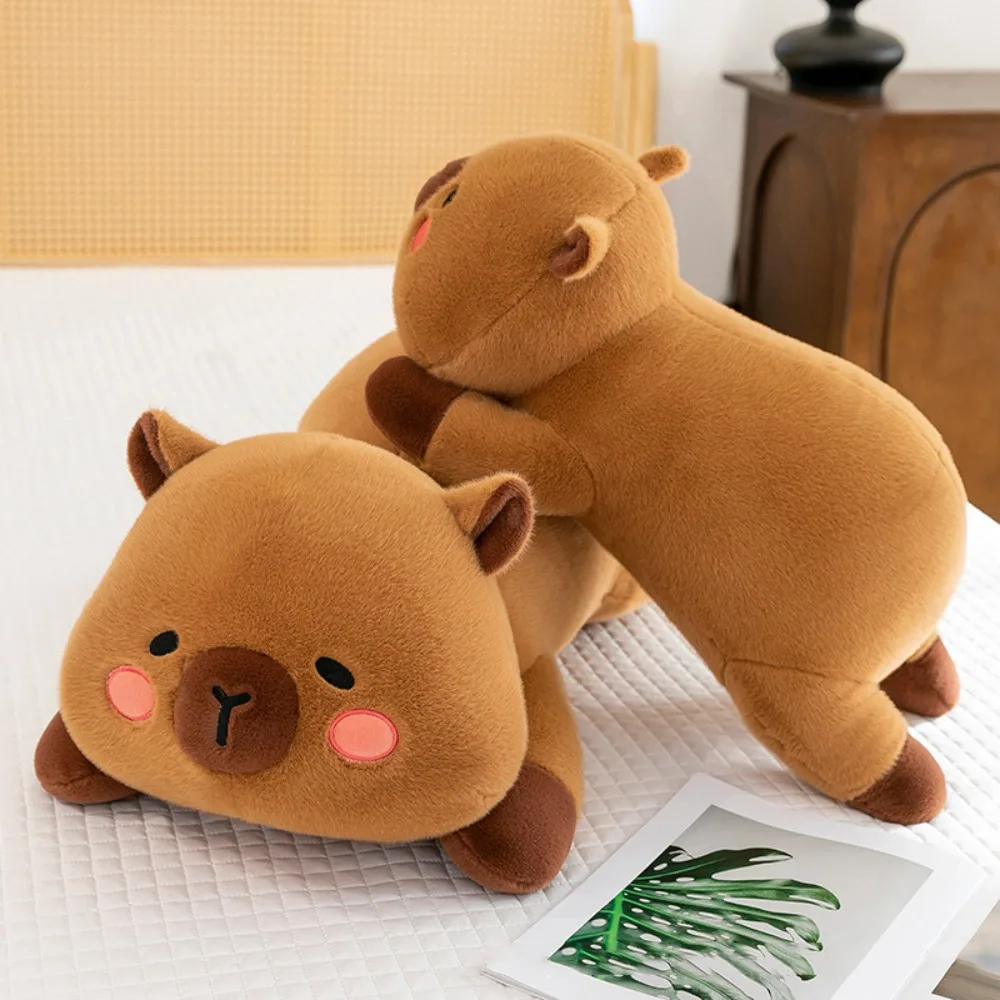 Bellissimo cuscino capibara peluche morbido e soffice capibara bambola di peluche animale marrone capibara bambola di pezza per bambini ragazza