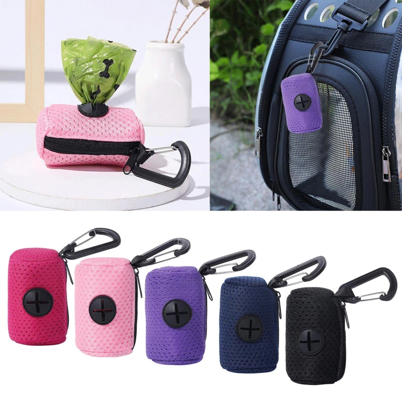 

Dog Poop Bag Dispenser Hangingable Dog Poop Bag Holder Poo Bags Dispenser for Dogs Walking Garbage Bags Dispensers Pet Supplies